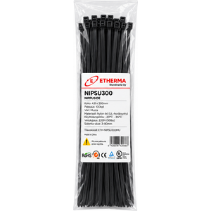 Nippuside NIPSU300, 4.8 x 300mm, Musta