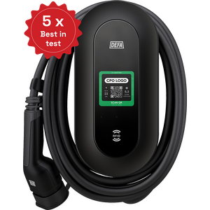 Defa DEFA Power S™ -latausasema järjestelmäasennuksiin, max. 22kW, kiinteä 6m kaapeli
