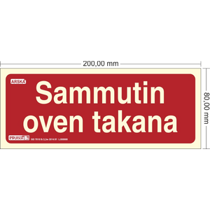 SAMMUTIN OVEN TAKANA (jälkivalaiseva)